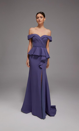 Alyce Paris 27829 Long Gown With Sweetheart Neckline Pleated Surplice