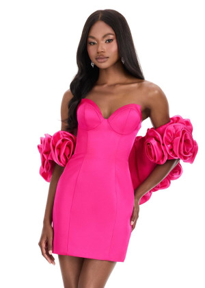 Ashley Lauren 4832 Formal Party Dress With Strapless Sweetheart Satin