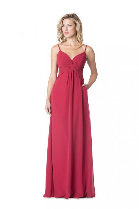 Spaghetti Straps Wedding Dress Twist