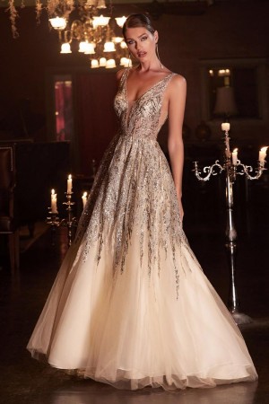 Ladivine C135 Sparkling Sequin Prom Dress