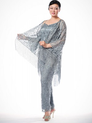 Soulmates C30813 Mother of the Bride Pant Set with Cape