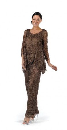 Size S Black Soulmates Silk Mother of the Bride Pant Set C8057