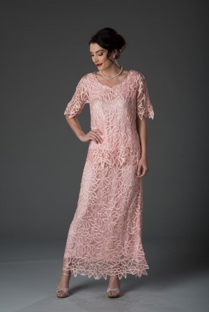 Soulmates C8080 Elbow Sleeve 2pc Long MOB Dress