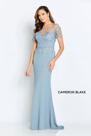 Cameron Blake CB111 Illusion Lace Mother of Bride Gown