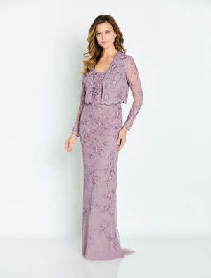 Cameron Blake CB137 Floral Design Mothers Gown with Jacket