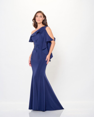 Cameron Blake CB3237 Asymmetric Off Shoulder Gown