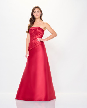 Cameron Blake CB3248 Diagonal Pleated A-Line Gown