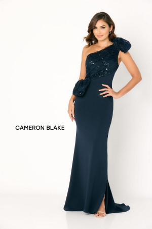 Cameron Blake CB784 Sparkling One Shoulder MOB Gown