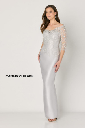 Cameron Blake CB795 Dreamy Illusion Sleeve Gown
