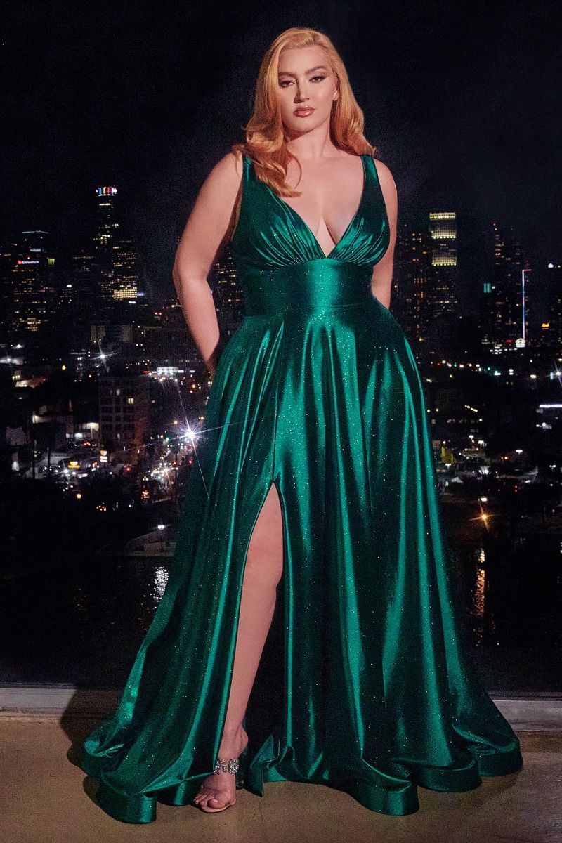 Size 24 Red Ladivine CC2349C Plus Size Prom Dress