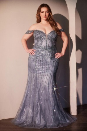 Ladivine CC341C Plus Size Prom Dress