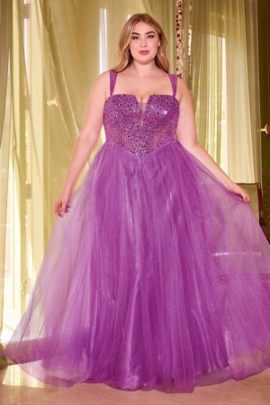 Ladivine CD0217C Plus Size Prom Dress