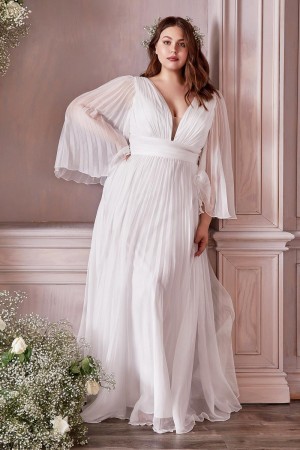Cinderella Divine CD242WC Plus Size Bobo Wedding Dress
