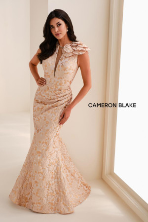 Cameron Blake CB821 Long Dress Stunning Sleeveless Brocade Mermaid