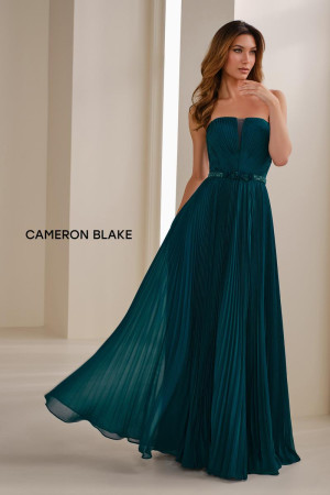 Cameron Blake CB903 Long Formal Party Dress Featuring A Chiffon A-Line Silhouette