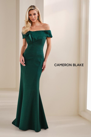 Cameron Blake CB905 Long Party Dress Featuring A Crepe Mermaid Silhouette