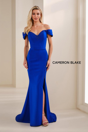 Cameron Blake CB906 Long Mother Of The Groom Dress Featuring A Crepe Mermaid