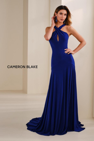Cameron Blake CB911 Long Mother Of The Bride Dress Featuring Knit Tricot