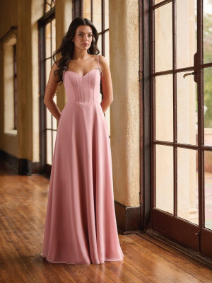 Christina Wu Celebration 22255 Long Maid Of Honor Dress Featuring Bows