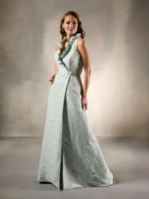 Christina Wu Elegance 17211 Mother Of Bride Gown With Sleeveless Floral Jacquard