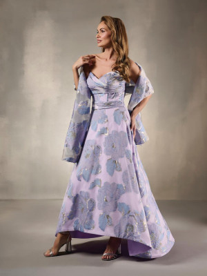 Christina Wu Elegance 17216 Long Mother Of The Groom Dress With Strapless Metallic