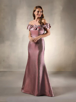 Christina Wu Elegance 17227 Long Evening Dress Featuring Off The Shoulder