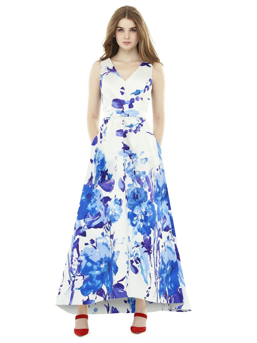alfred sung high low gown