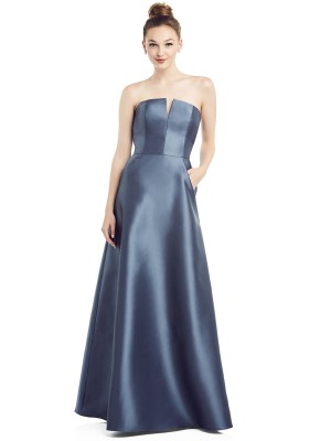 Alfred Sung D774 Notch Bridesmaid Gown