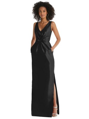 Alfred Sung D810 Bridesmaid Gown with Pockets