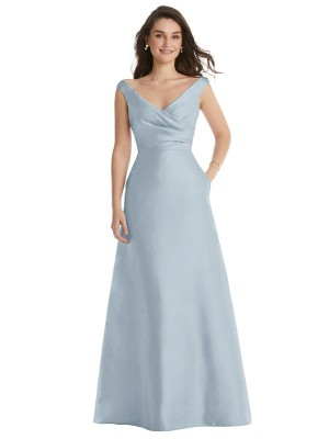 Alfred Sung D817 Side Pocket Bridesmaid Dress