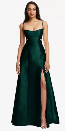 Alfred Sung D840 Sleek Side Cutout Bridesmaid Gown