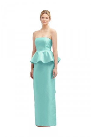 Alfred Sung D858 Peplum Flounce Bridesmaid Dress
