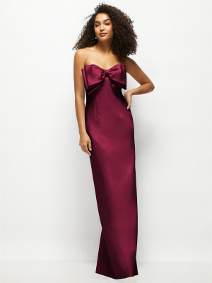 Alfred Sung D859 Sleek Bow Bodice Bridesmaid Gown