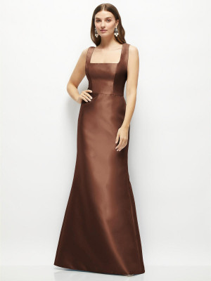 Alfred Sung D869 Square Neck Bridesmaid Gown