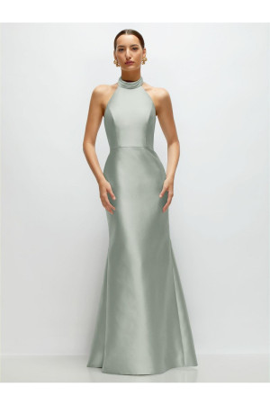 Alfred Sung D872 Chic High Halter Neck Bridesmaid Dress