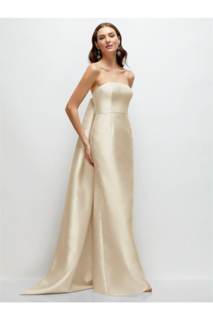 Alfred Sung D876 Bridesmaid Dress with Removable Train