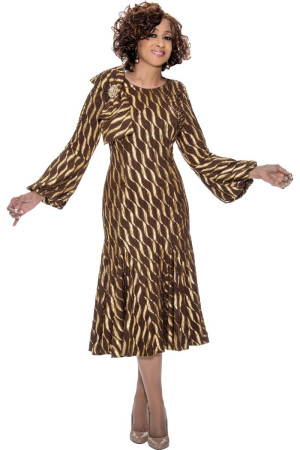 Dorinda Clark Cole DCC309021 Textured Knit Church Dress
