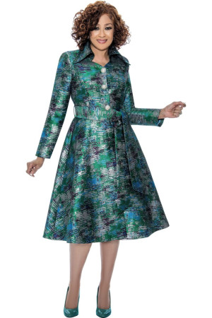 Dorinda Clark Cole DCC309101 Water Color Print Dress