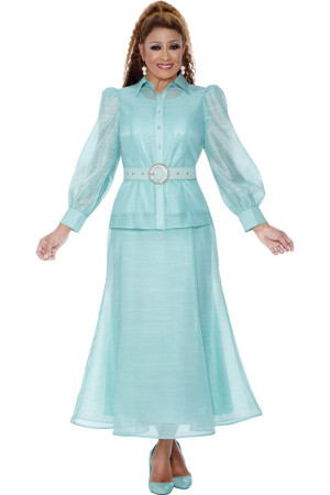 Dorinda Clark Cole DCC309513 Church Belted Skirt Set