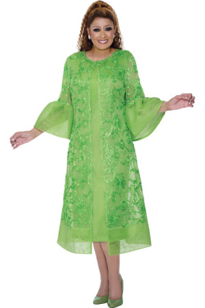 Dorinda Clark Cole DCC309762 Sheer Duster Jacket Dress
