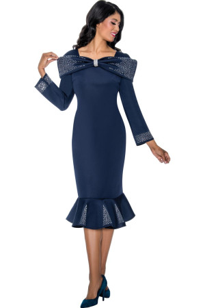 Nubiano DN100101 Bow Neck Church Dress