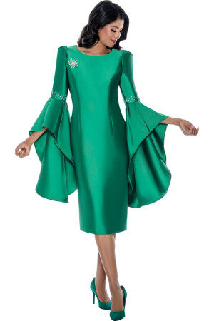 Nubiano DN100211 Dramatic Draped Sleeve Dress