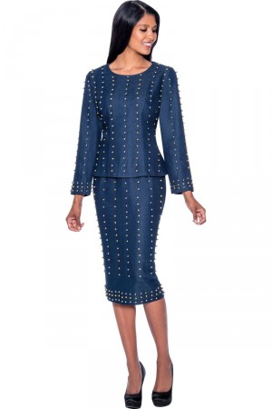 Devine Sport DS63672 Studded Denim Church Dress