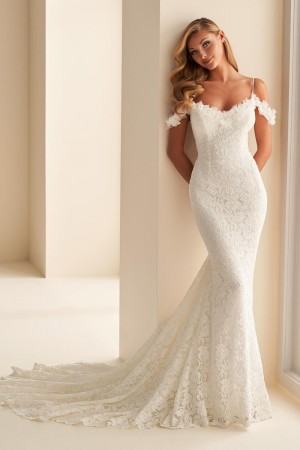 Enchanting by Mon Cheri E2501 Stretch Lace Wedding Gown