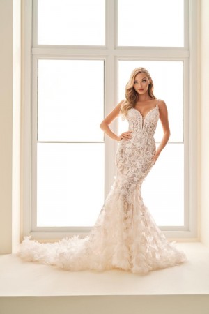 Enchanting by Mon Cheri E2533 Dreamy 3D Floral Bridal Gown