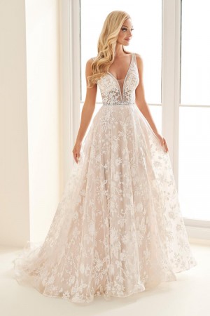 Enchanting by Mon Cheri E510 Lace Sequin Wedding Gown