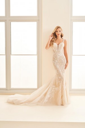 Enchanting by Mon Cheri E524 Floral Lace Wedding Gown
