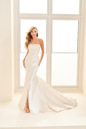 Enchanting by Mon Cheri E527 Stylish Mikado Wedding Gown