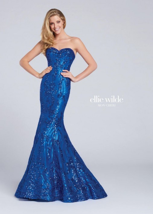 Sequin Lace Prom Dress