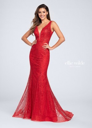 Ellie Wilde EW119004 Cracked Ice Mermaid Dress